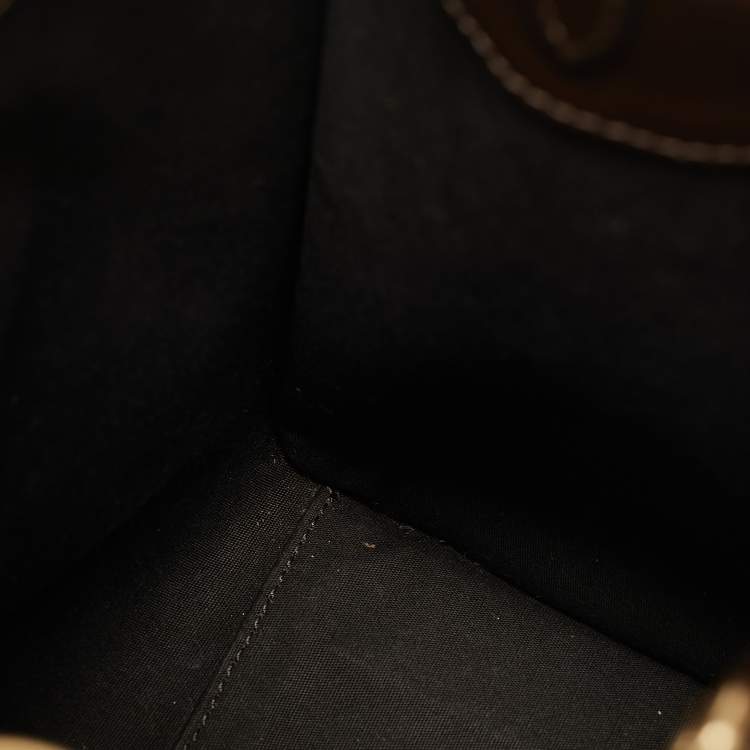 Pre Owned Coach Dark Brown Signature Canvas and Leather Field 22 Tote
