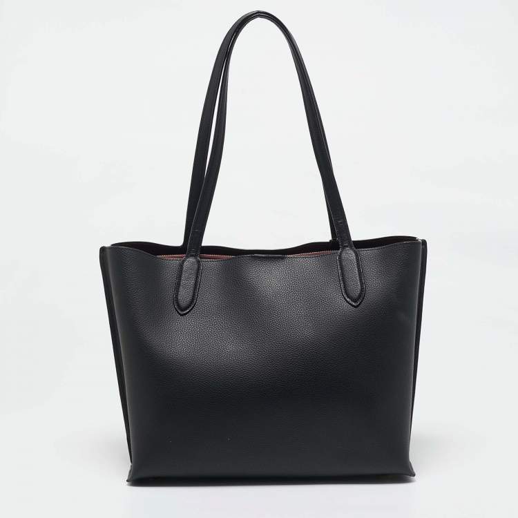 Pre Owned Coach Black Leather Willow Tote