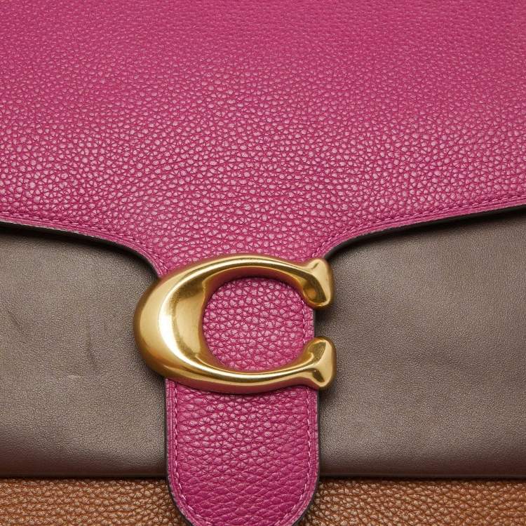 Pre Owned Coach Multicolor Leather Tabby 26 Flap Shoulder Bag