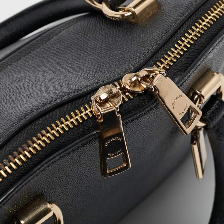 Pre Owned Coach Black Leather Katy Satchel