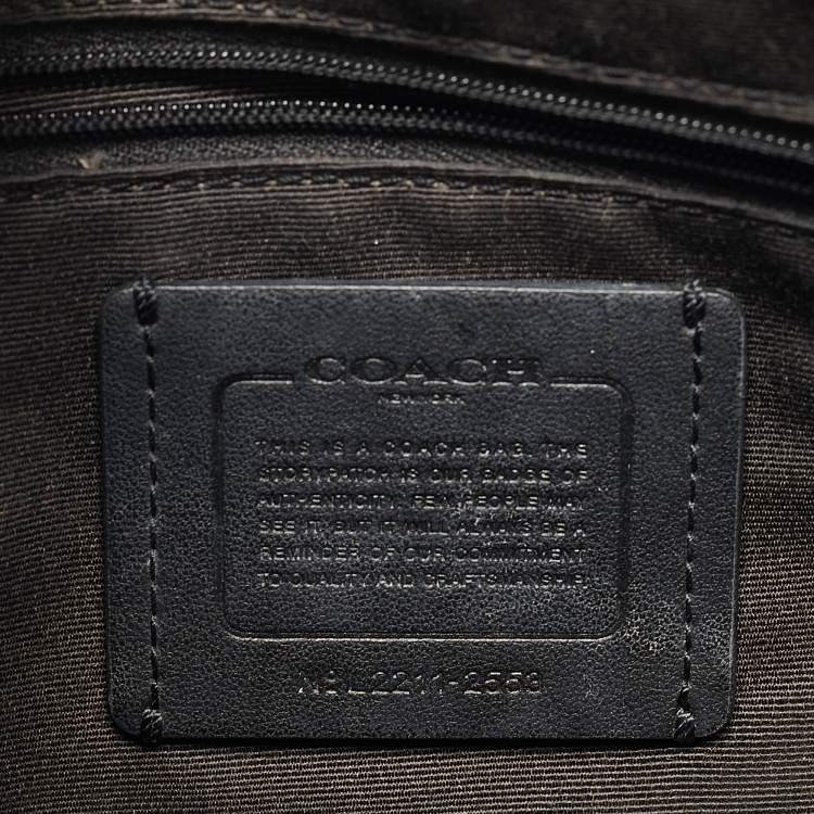 Pre Owned Coach Black Leather Katy Satchel