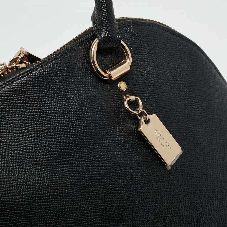 Pre Owned Coach Black Leather Katy Satchel