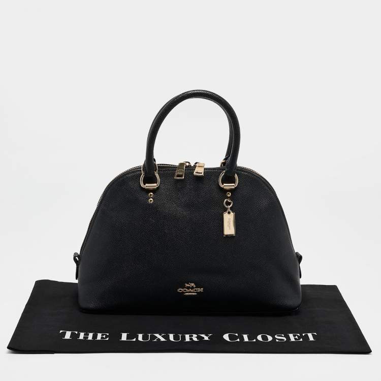 Pre Owned Coach Black Leather Katy Satchel