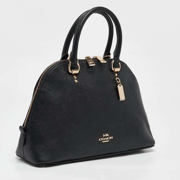 Pre Owned Coach Black Leather Katy Satchel
