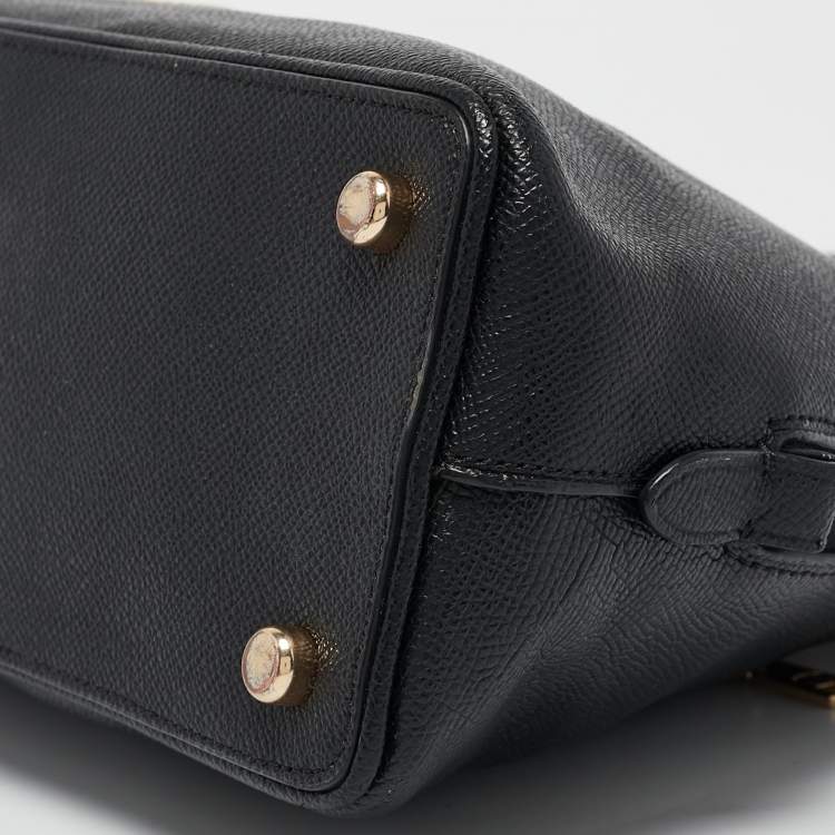Pre Owned Coach Black Leather Katy Satchel