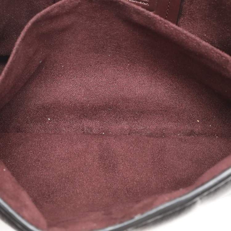 Pre Owned Coach Black Quilted Leather Top Handle Bag