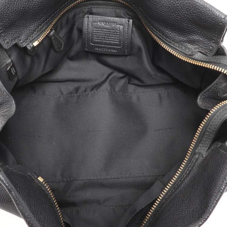 Pre Owned Coach Black Leather Fulton Satchel
