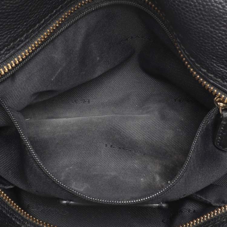 Pre Owned Coach Black Leather Fulton Satchel