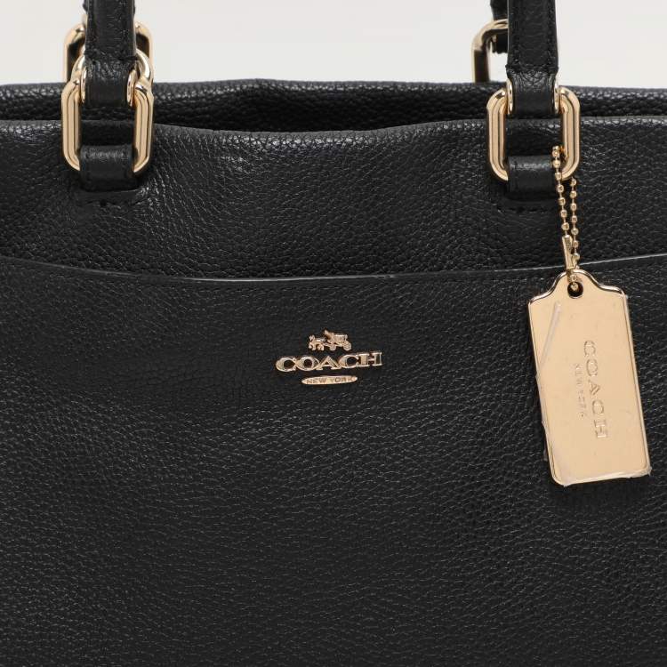Pre Owned Coach Black Leather Fulton Satchel