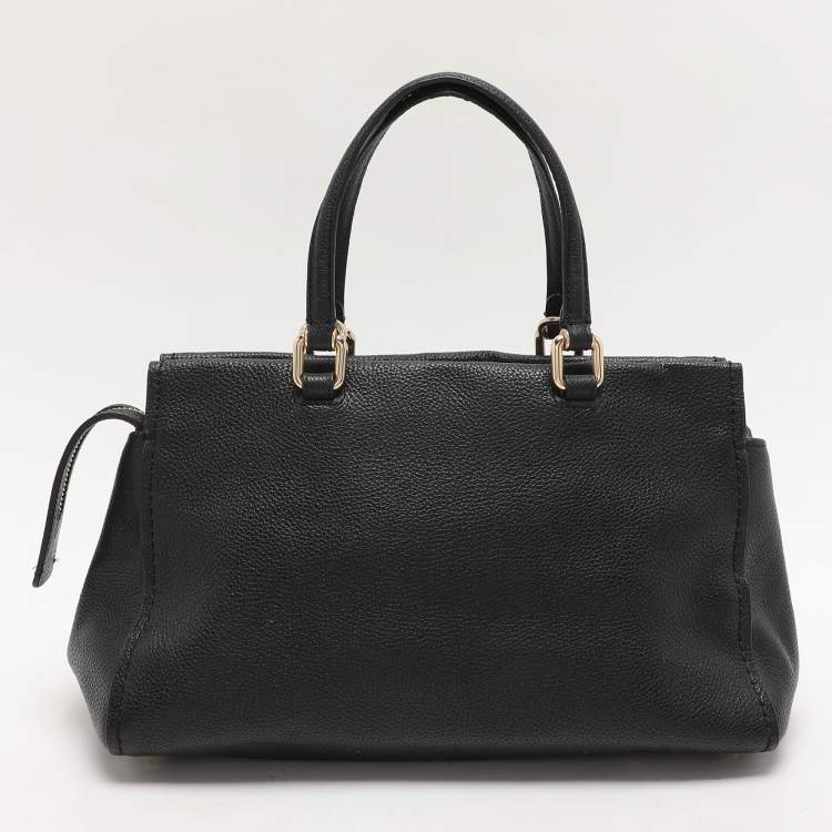 Pre Owned Coach Black Leather Fulton Satchel
