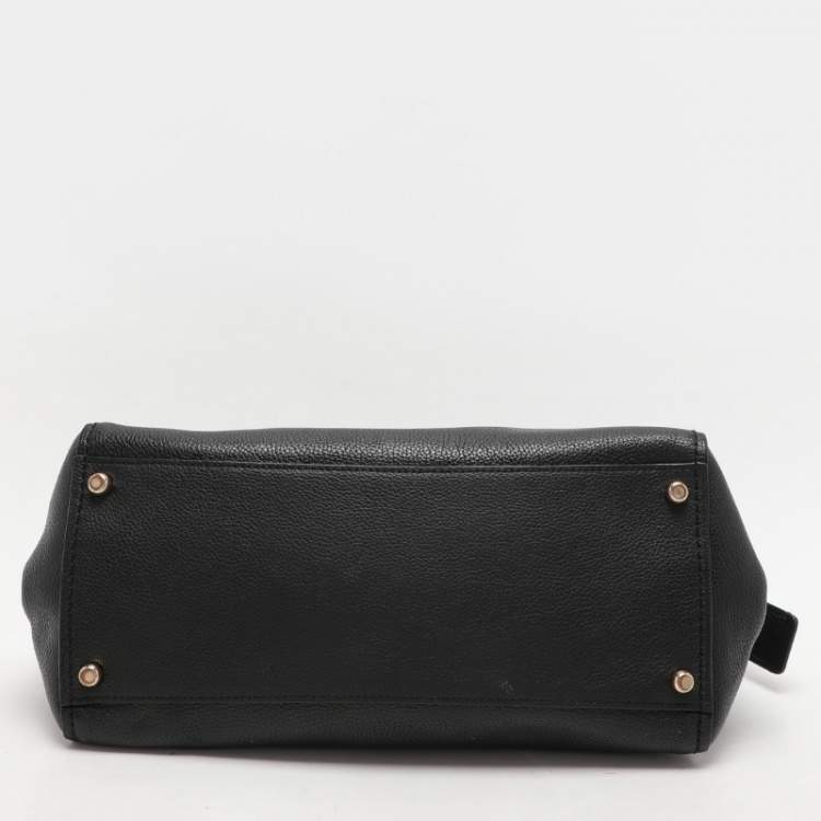 Pre Owned Coach Black Leather Fulton Satchel