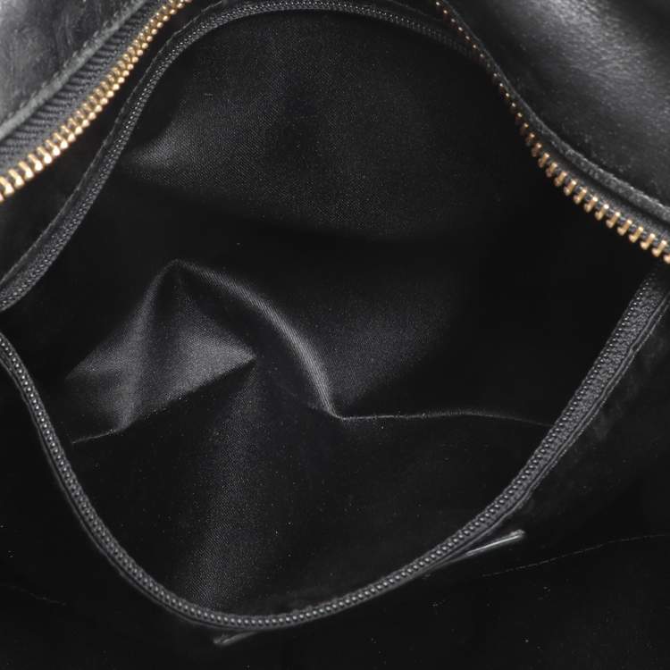 Pre Owned Coach Black Leather Alexandra Tote