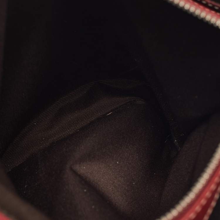 مملوكة مسبقًا Coach Red Leather Hampton Market Lunch Tote