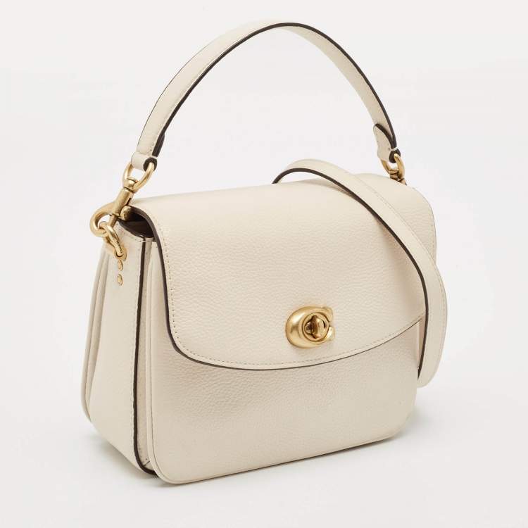 مملوكة مسبقًا Coach Off White Leather Cassie 19 Crossbody Bag
