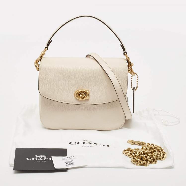 مملوكة مسبقًا Coach Off White Leather Cassie 19 Crossbody Bag
