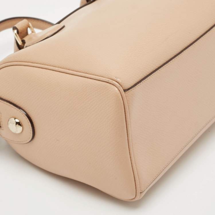 مملوكة مسبقًا Coach Beige Leather Mini Bennett Satchel