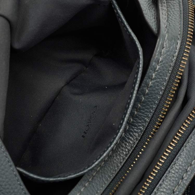 Pre Owned Coach Dark Green Leather Edie 31 Shoulder Bag