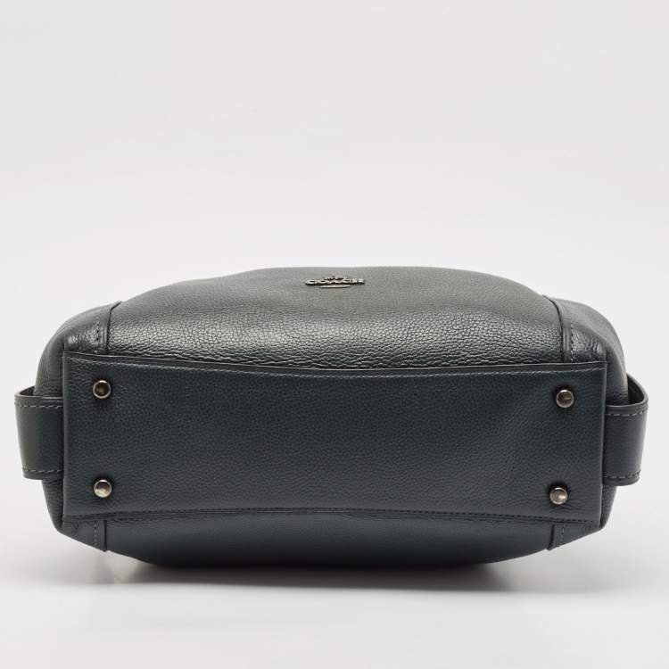 Pre Owned Coach Dark Green Leather Edie 31 Shoulder Bag