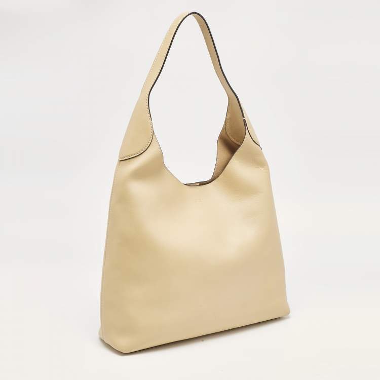 Pre Owned Coach Tan Leather Brooklyn 39 Shoulder Bag