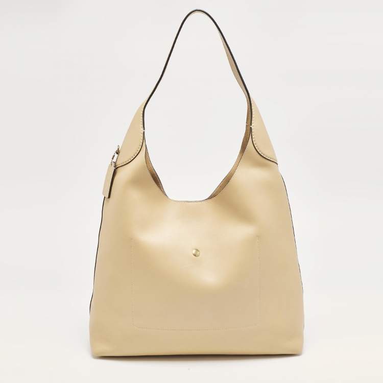 Pre Owned Coach Tan Leather Brooklyn 39 Shoulder Bag