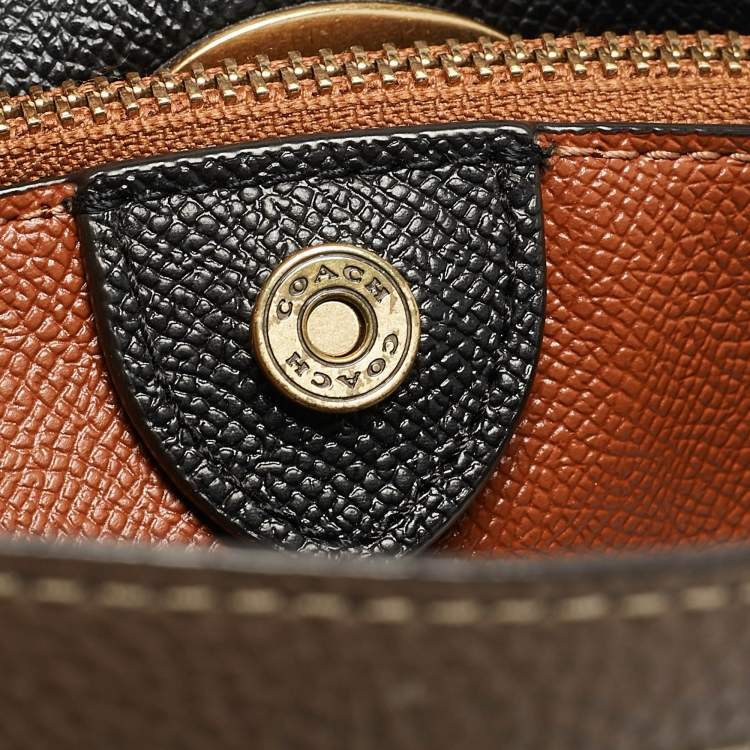 Pre Owned Coach Grey Leather Willow Bucket Bag
