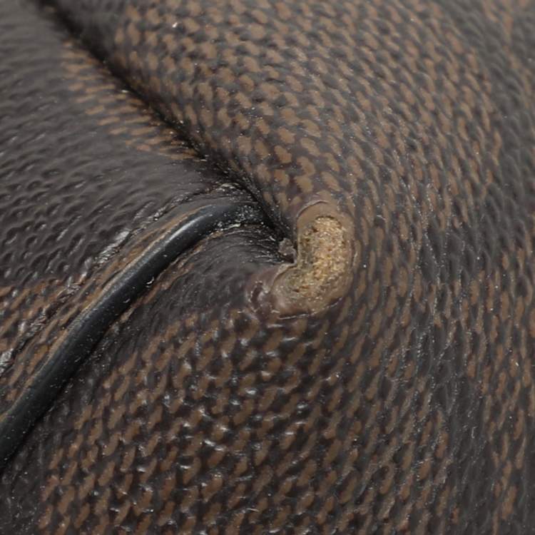 Pre Owned Coach Brown Signature Coated Canvas Ava Chain Tote