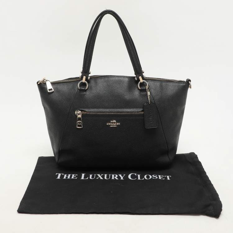 Pre Owned Coach Black Leather Prairie Satchel