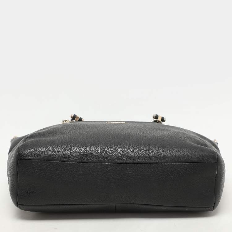 Pre Owned Coach Black Leather Prairie Satchel