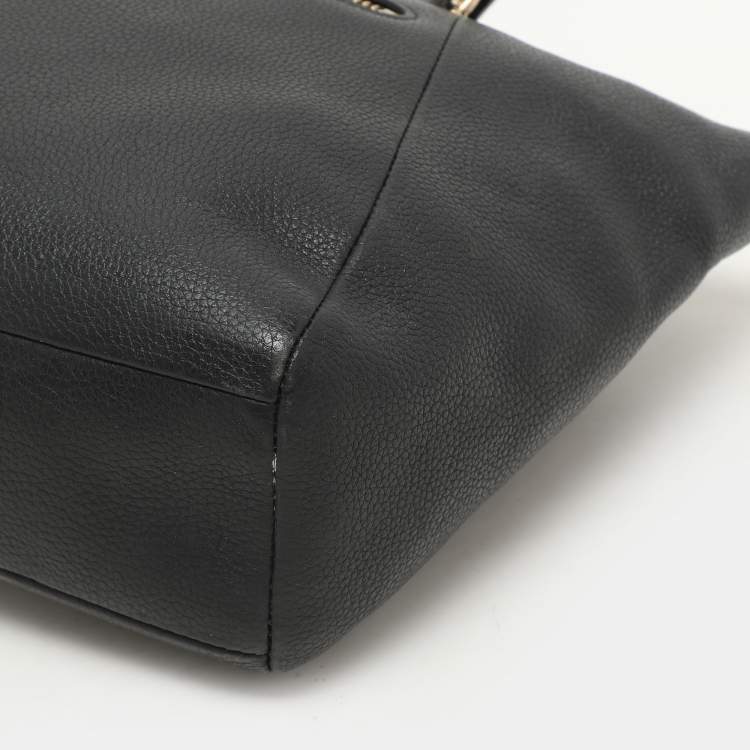 Pre Owned Coach Black Leather Prairie Satchel