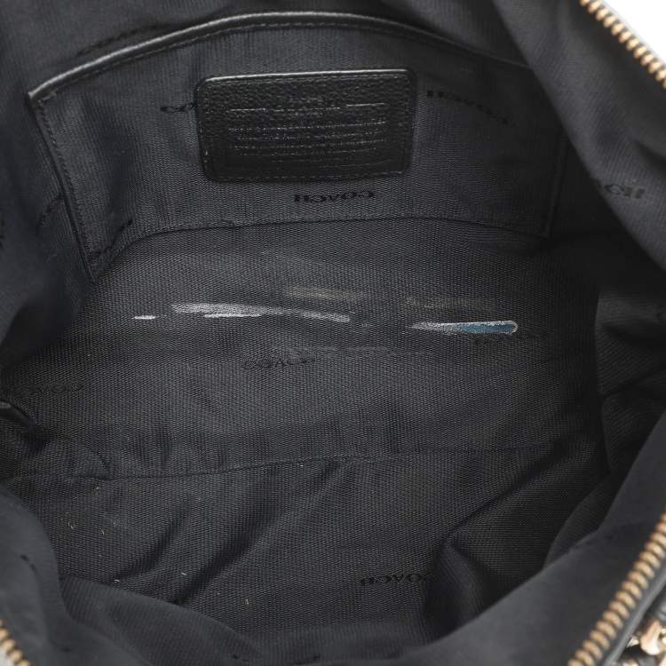 Pre Owned Coach Black Leather Prairie Satchel