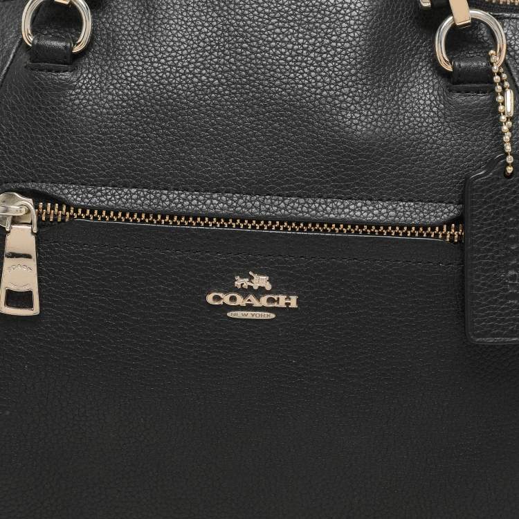 Pre Owned Coach Black Leather Prairie Satchel