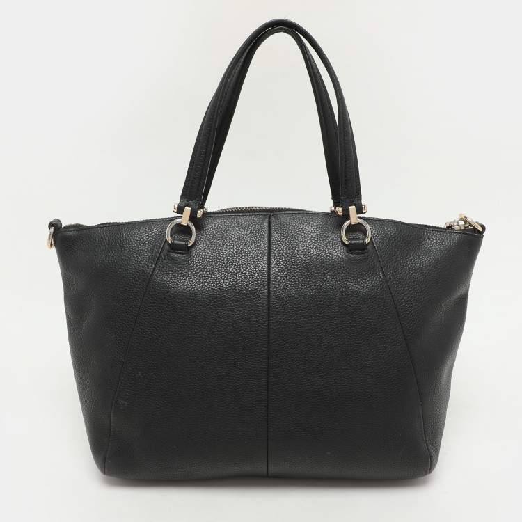 Pre Owned Coach Black Leather Prairie Satchel
