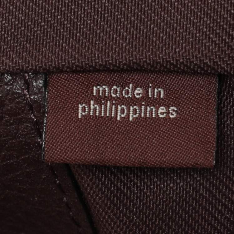 Pre Owned Coach Burgundy Leather Fulton Satchel