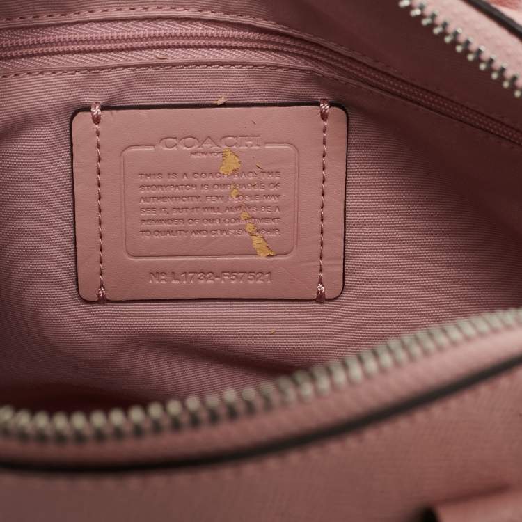 Pre Owned Coach Pink Leather Mini Bennett Satchel