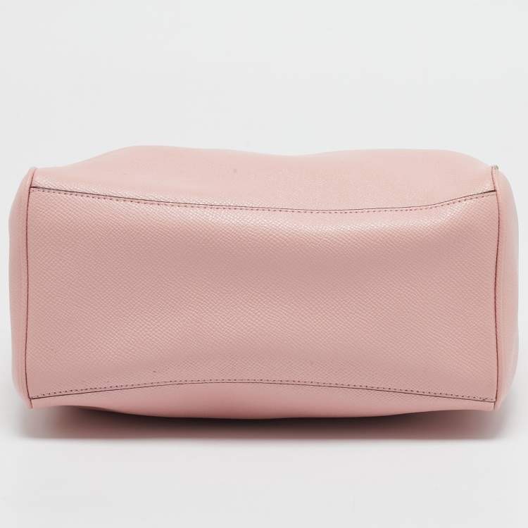 Pre Owned Coach Pink Leather Mini Bennett Satchel