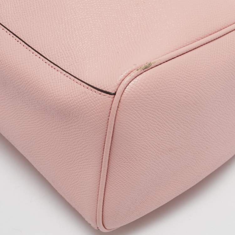 Pre Owned Coach Pink Leather Mini Bennett Satchel