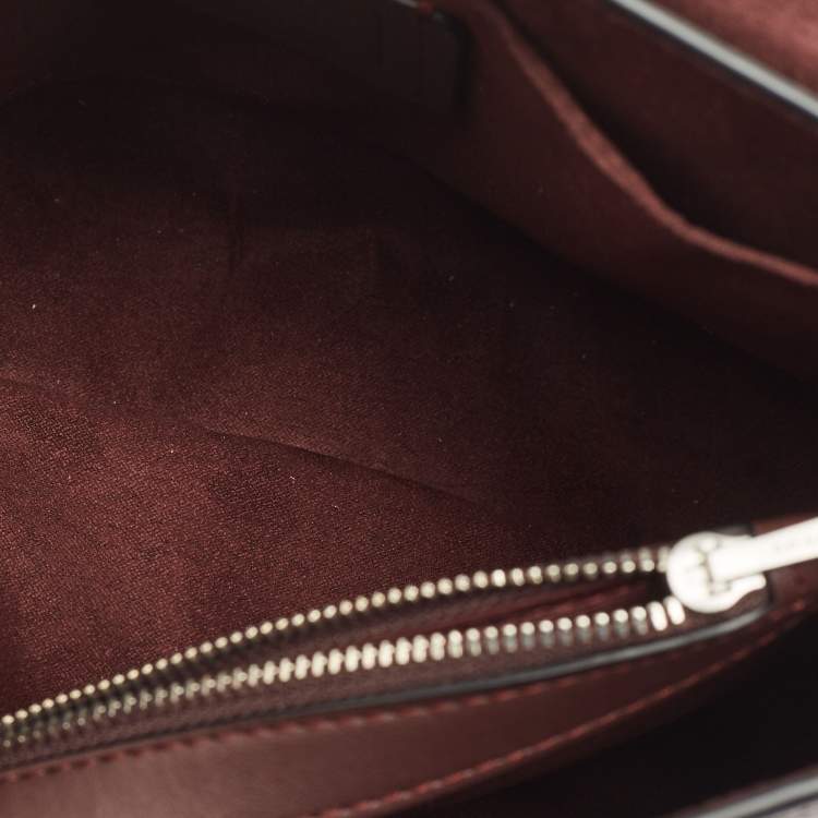 Pre Owned Coach Burgundy/Pink Leather Tammie Shoulder Bag