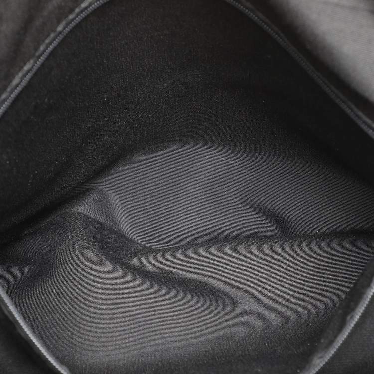Pre Owned Coach Black/Brown Signature Coated Canvas and Leather Gallery Tote