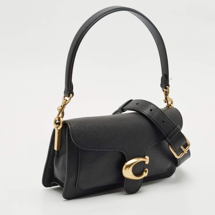 Pre Owned Coach Black Leather Tabby 26 Shoulder Bag