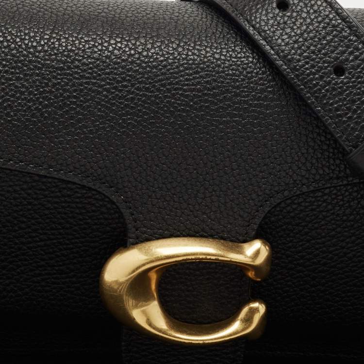 Pre Owned Coach Black Leather Tabby 26 Shoulder Bag