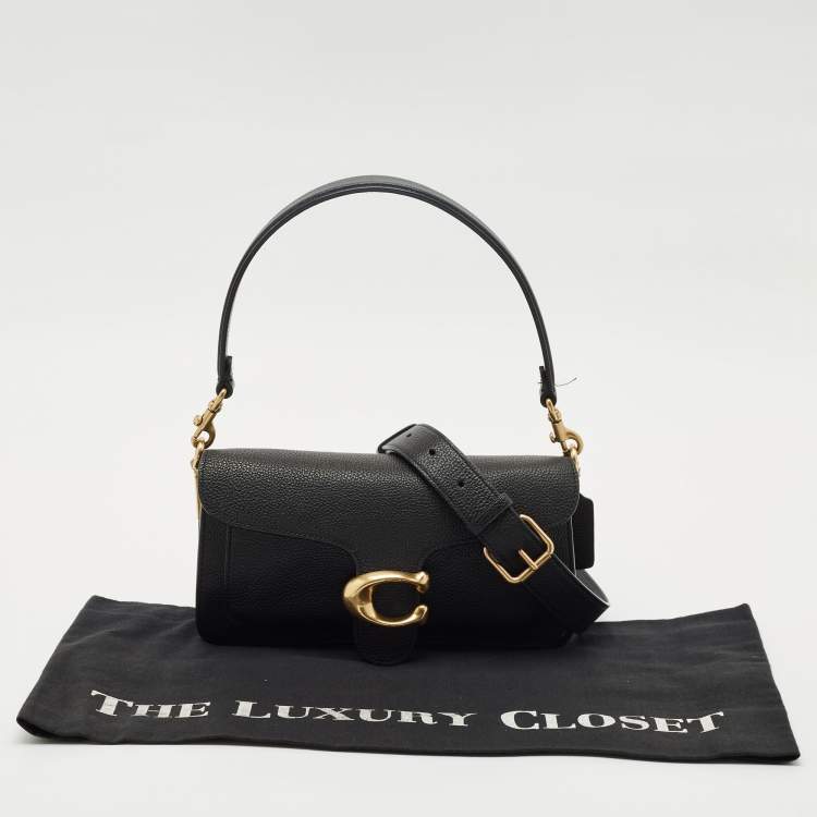 Pre Owned Coach Black Leather Tabby 26 Shoulder Bag