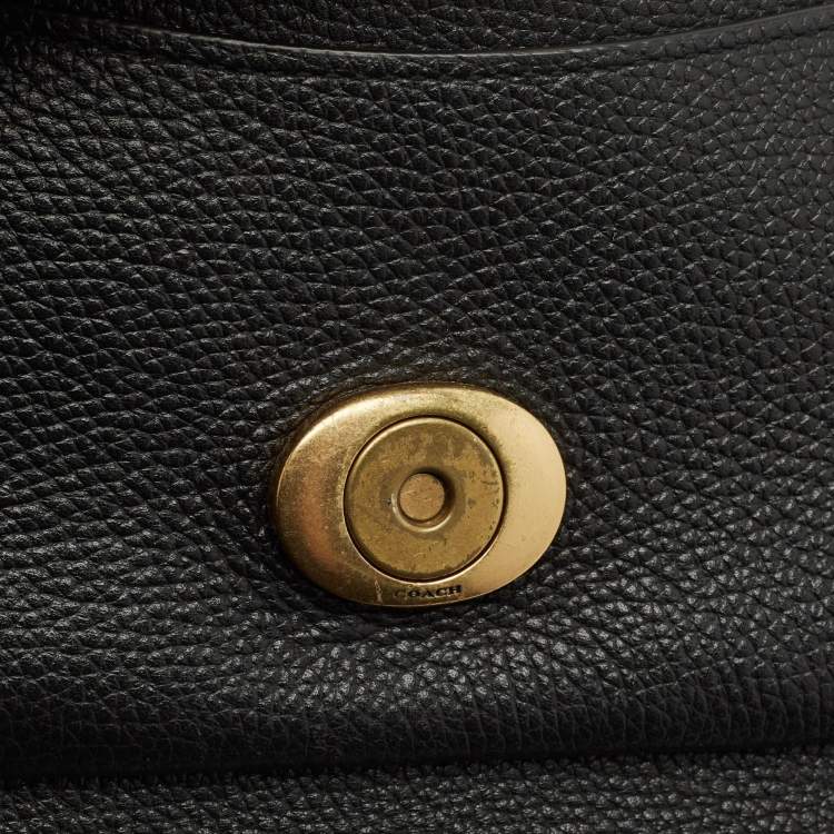 Pre Owned Coach Black Leather Tabby 26 Shoulder Bag