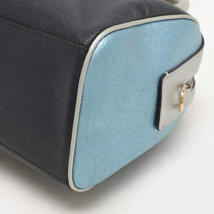 Pre Owned Coach Multicolor Leather Mini Bennett Satchel