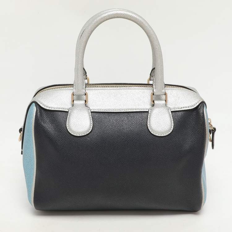 Pre Owned Coach Multicolor Leather Mini Bennett Satchel