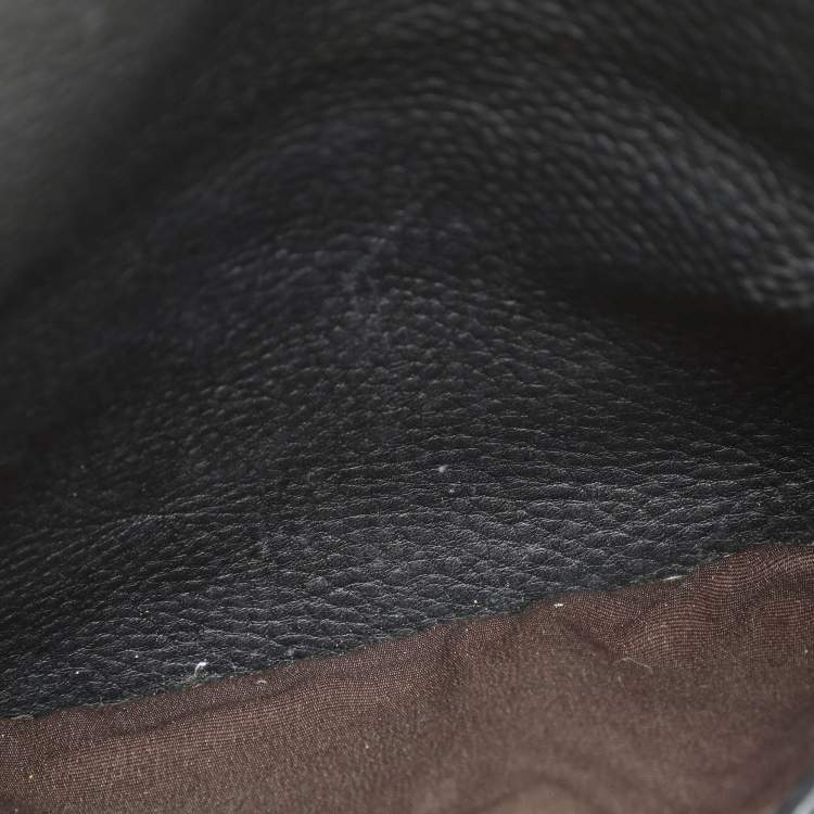 Pre Owned Coach Black Leather Chelsea Turnlock Hobo 