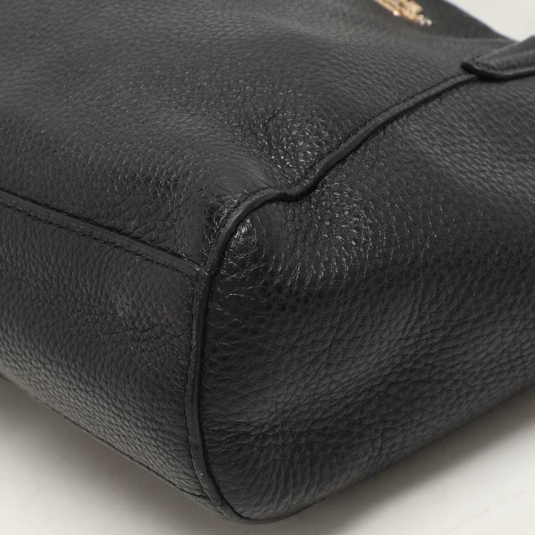 Pre Owned Coach Black Leather Mini Kelsey Satchel