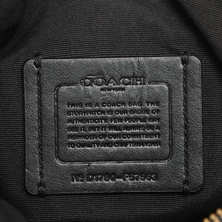 Pre Owned Coach Black Leather Mini Kelsey Satchel
