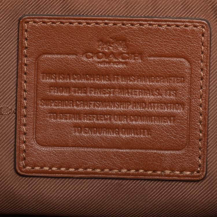 Pre Owned Coach Brown Leather Crosby Carryall Satchel