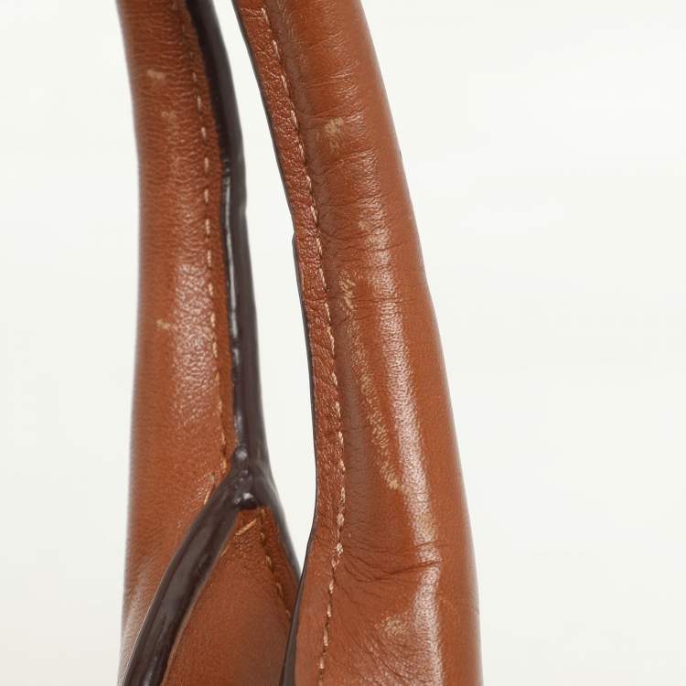 Pre Owned Coach Brown Leather Crosby Carryall Satchel
