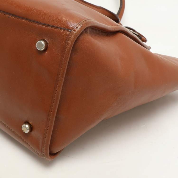 Pre Owned Coach Brown Leather Crosby Carryall Satchel